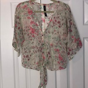 Jessica Simpson tie front kimono